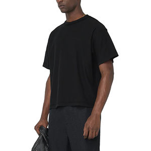 High Quality Cotton <b>Cropped</b> Boxy <b>Fit</b> <b>T</b>-<b>Shirt</b> Heavyweight Oversized Tshirt Customized tee <b>Shirt</b> for Men - Product Image 6