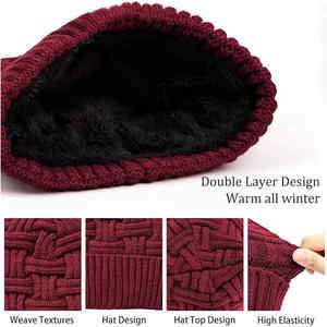 Gorro de invierno tejido a la moda para hombres y mujeres, gorro grueso, cálido, suave, para exteriores, con Jacquard para uso informal - Product Image 6