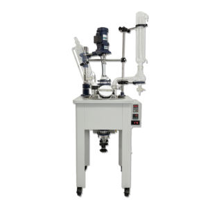 Laboratorio de mezcla química de alto vacío de 10L/20L, agitador grande de una sola capa, reactor de vidrio de calentamiento para la industria química - Product Image 5