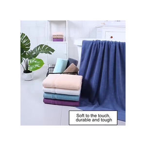 Serviettes de bain de luxe en microfibre de haute qualité personnalisées en gros, pur coton - Product Image 3