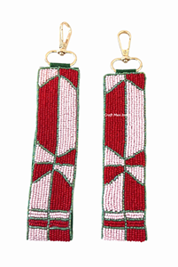 Porte-clés personnalisé en perles de rocaille colorées, bracelet de perles de rocaille, porte-clés de sport pour le jour du match - Product Image 2