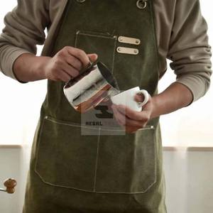 ผ้ากันเปื้อนสำหรับช่างตัดผมกันน้ำมีสายคล้องไหล่ทำจากหนัง PU ปรับโลโก้ได้ตามต้องการ - Product Image 6