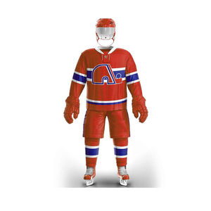 Ensemble d'uniformes de hockey sur glace personnalisés Maillot rose et short noir Coupe confortable Fabriqué au Pakistan avec options OEM ODM - Product Image 4