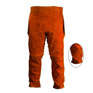 Premium Quality Industrial <b>Work</b> Wear Safety Protection New Aerial Protective Leather Welding <b>Trouser</b> for Safety <b>Work</b> - Product Image 3