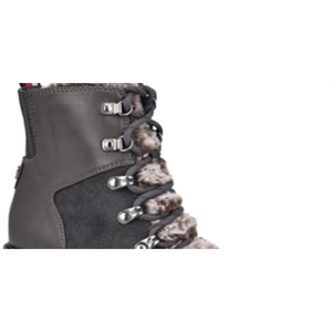 For Tommy for Hilfiger Women's Almond Toe <b>Booties</b> Lamere Suede in Gray Size 8.5 M Anti-Slip Feature - Product Image 2