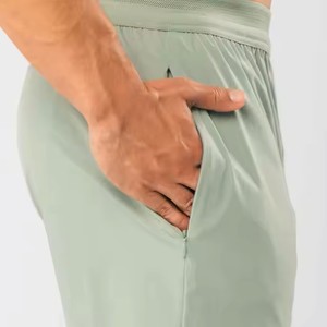 Pantalones cortos deportivos de calidad de lujo para hombre, ropa deportiva de doble capa de secado rápido con decoración de bolsillos y cordón en tarifa barata - Product Image 2