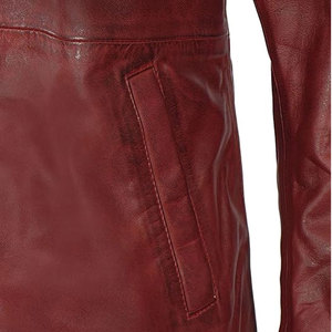 Abrigo de invierno de cuero hecho a medida a precios al por mayor abrigo de cuero cálido de invierno para hombre de la mejor calidad a la venta - Product Image 5