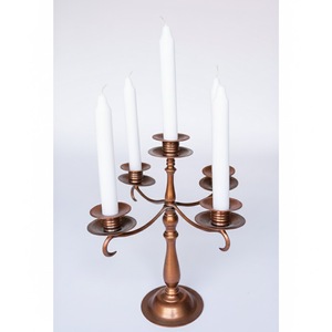 Nouveau candélabre décoratif en aluminium à cinq bras plaqué argent pour la décoration de la maison et des tables de mariage, centre de table - Product Image 2
