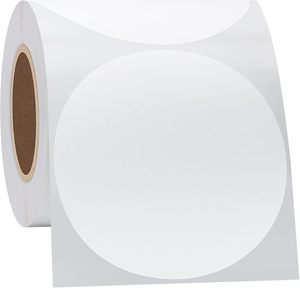 재사용 가능한 원형 흰색 3 인치 컬러 코딩 차고 마당 판매 스티커 350 조각 쉬운 쓰기 천공 영구 라벨 - Product Image 4