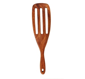 Cuchara de madera para servir, juego de servidor de ensalada de madera de 2 artículos de cocina únicos hechos a mano - Product Image 3