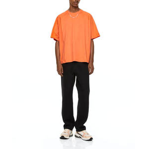 เสื้อยืดผู้ชายแฟชั่นโอเวอร์ไซส์ หนานุ่ม น้ำหนักมาก ผ้าฝ้าย 100% เป็นมิตรกับสิ่งแวดล้อม ระบายอากาศได้ดี สไตล์วินเทจลำลอง สตรีทแวร์ ขายส่ง - Product Image 4