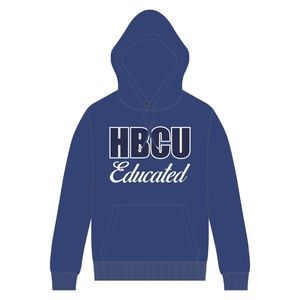 Bleu Royal Femmes HBCU Éduqué Pull À Capuche Blanc Chenille et Brodé Conception Grecque Vie Vêtements Personnalisé Collège Vêtements - Product Image 2