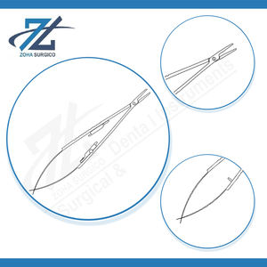 Portaagujas Castroviejo de Alta Calidad, 140 mm de Largo, Instrumentos Quirúrgicos Manuales de Acero Inoxidable, Certificación CE, Uso en Cirugía General - Product Image 4