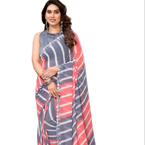 คอลเลกชันผ้าจอร์เจียแบบชิโบริของแท้พร้อมกระจก Saree ใหม่ล่าสุด - Product Image 1