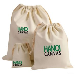 Precio de fábrica del fabricante directo BSCI Vietnam Bolsa de algodón de gran capacidad con cordón Logotipo personalizado Elegante moda de mujer Vintage - Product Image 6