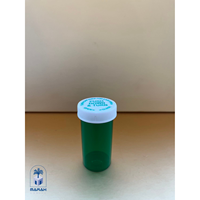 Tutup Botol Obat Resep dengan Pengunci Tekan dan Putar, Anti Anak, Bahan PP Bebas BPA, Warna Amber Hijau, Ukuran 8DR 13DR, 275-410 Pcs/Kotak VL8 VL13