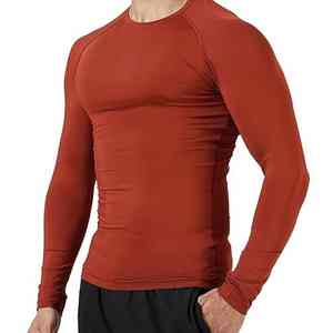 T-shirt de sport pour homme 2026, compression respirante, séchage rapide, haute élasticité, léger, en spandex/polyester, complet - Product Image 1
