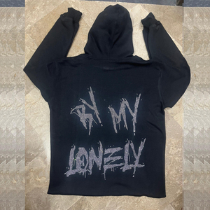 Venta caliente personalizado polar algodón ecológico pulóver Sudadera con capucha Streetwear estilo Hip Hop bordado Rhinestone estampado hombres - Product Image 2