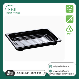 Reciclable 350ML PET Sushi Contenedores Comida para llevar Caja de plástico para llevar para empaquetar y transportar Sushi SL-H10S (CONTENEDORES) - Product Image 4