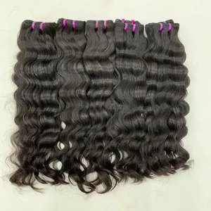 Vente en Gros de Cuticules Alignées, Extension de Cheveux Indiens Remy pour Femmes Noires, Bundles Super Double Trame de Cheveux Humains Vierges Bouclés - Product Image 5