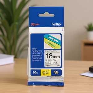 Cinta Adhesiva para Oficina Brother P-touch TZe-141, 18 mm x 8 m (Ancho x Largo), Transparente, Negra - Product Image 3