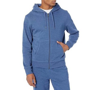 Sweat-shirts à capuche pour hommes en coton mélangé, fermeture éclair intégrale, logo personnalisé, vente en gros - Product Image 6