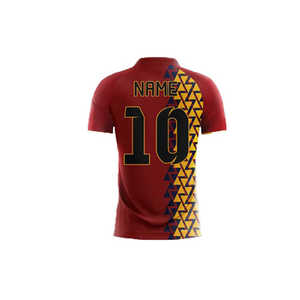 Short Sleeve Printed Breathable Football Uniform Kit for Adults Unisex High Quality Sports Team Wear - Product Image 4