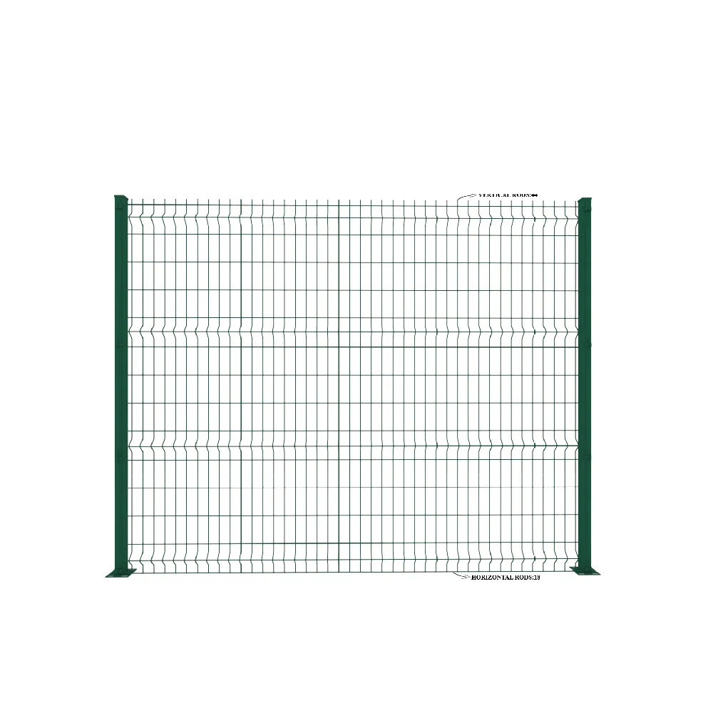 उच्च गुणवत्ता जस्ती एकल बार स्टील धातु चित्रित 3D उद्यान खेत वेल्डेड तार जाल एकल पैनल बाड़ लगाने