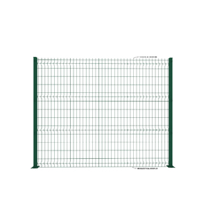 High Quality Galvanized SINGLE BAR Steel Metal painted 3D Garden Farm Welded Wire Mesh Single Panel Fencing