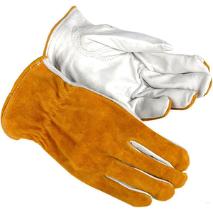 Gants de sécurité de haute qualité en cuir de vachette fendu, antistatiques, résistants à la chaleur, durables, sans silicone, 10 pouces, pour la construction - Product Image 3