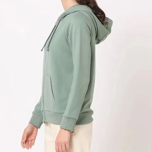 Sweat à capuche zippé pour femme, coupe classique, design personnalisé, nouveau style, bon prix, faible MOQ, respirant, sweats à capuche pour femme OEM - Product Image 3