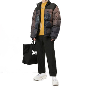 Blouson matelassé en toile personnalisé de haute qualité, léger, imperméable, à capuche, décontracté, col montant, pour homme, style urbain, vente en gros, nouveauté - Product Image 5