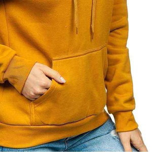 Venta caliente Mujeres Ropa de invierno Sudaderas con capucha de manga larga Mujeres Sudaderas con capucha en color sólido Hecho en Pakistán Sudadera con capucha de gran tamaño de calidad superior - Product Image 4