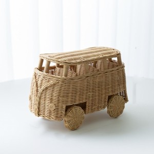 ชุดของขวัญรถตุ๊กตาหวายธรรมชาติสุดสวยสำหรับเด็กรถมินิโมเดลรถสนุกและให้ความบันเทิงเป็นมิตรกับสิ่งแวดล้อม - Product Image 2