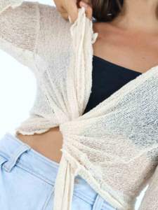 เสื้อผ้าไหมพรมถักสำหรับผู้หญิงเสื้อผ้าบาหลีสี100% ผ้าเรยอนถักแบบกำหนดเอง KN001-004RK-1 - Product Image 3