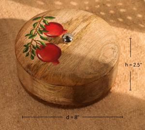 กล่องหม้อปรุงอาหารขนมปังที่ทำด้วยมือทำจากไม้อะคาเซีย - Product Image 3