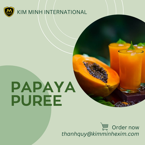 Purée de papaye 100% fraîche stérilisée sans sucre, emballage en vrac par KIM MINH INTERNATIONAL Vietnam - Product Image 2