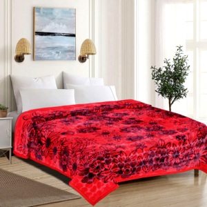 Venta al por mayor 100% poliéster estilo coreano Raschel manta Super suave y de alta calidad con diseño de visón en relieve muy barato - Product Image 4