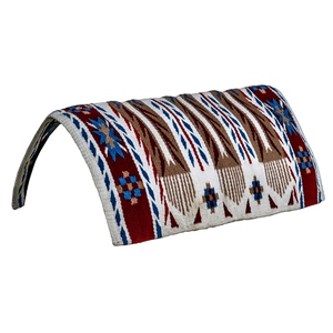 Western Show Horse Saddle Blanket Diseño de Nueva Zelanda Manta de sillín de lana hecha a mano Top Wool Saddle Pad Size - Product Image 2