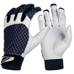 Guantes de bateo de béisbol de color y logotipo personalizado mano derecha/izquierda al por mayor-muñequera de cuero de grado profesional diseño transpirable - Product Image 1