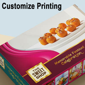 Caja de paquete de comida, galleta de caramelo, impresión personalizada, pastelería dulce de lujo, postre, Mini caja de embalaje de alimentos dulces - Product Image 5