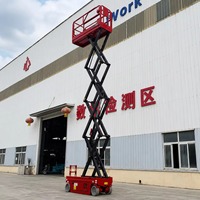 Plateforme de travail aérienne mobile électrique 7m, équipement de levage hydraulique pour entrepôt, construction et maintenance