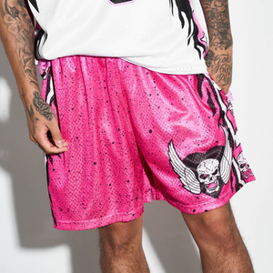 Pantalones cortos de playa con estampado de lujo para hombre, pantalones cortos informales para correr, gimnasio, movimiento, surf, comodidad, cintura elástica, pantalones cortos de secado rápido - Product Image 6