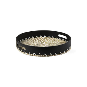 Plateau en rotin dernier modèle avec poignée en corde, parfait pour le service des aliments et la vaisselle. - Product Image 2