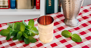 Gobelet en cuivre pur pour mules en métal de Moscou magnifiquement fabriquées à la main luxe menthe Julep tasse cadeau de noël - Product Image 6