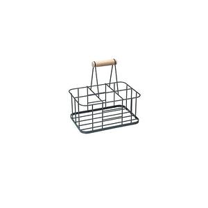 Support de rangement ovale décoratif en acier inoxydable gaufré rustique, écologique, avec poignée, compatible lave-vaisselle, pour ustensiles de cuisine et salle à manger - Product Image 2