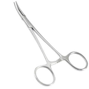 Fórceps para mosquitos hemostáticos curvos de acero inoxidable de 12,5 cm, fórceps para mosquitos quirúrgicos de bloqueo de hemostatos - Product Image 6