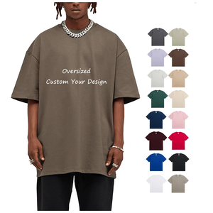 เสื้อยืดสำหรับผู้ชายโอเวอร์ไซส์ผ้าคอตตอนลายกราฟิก300 GSM รุ่นใหญ่พิเศษออกแบบได้ตามที่ต้องการ - Product Image 5