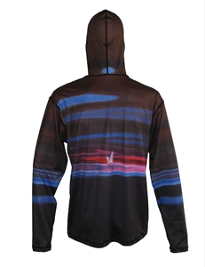 Sudadera con capucha de protección solar UPF 50 Plus para pesca con capucha transpirable y máscara camisa deportiva de secado rápido para viajes en lago o senderismo - Product Image 4
