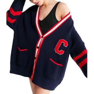 Suéter Cárdigan Informal de Invierno para Mujer con Cuello en V, Botones y Bolsillos, 100% Algodón, Logotipo Personalizado - Product Image 6